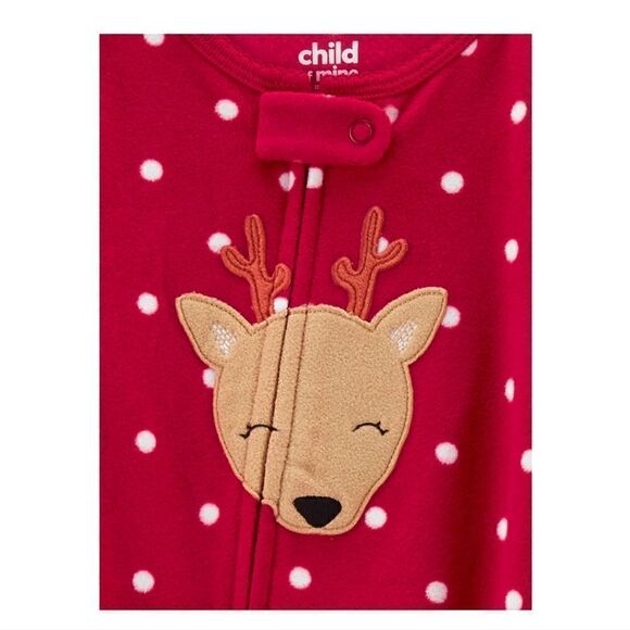 Nwt Christmas Toddler Footed Girls Pajama Bundle - Picture 3 of 9